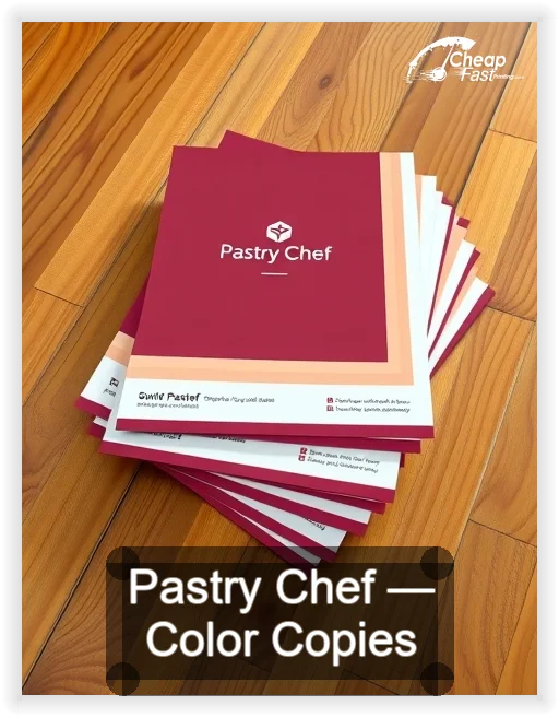 Pastry Chef business card design sample