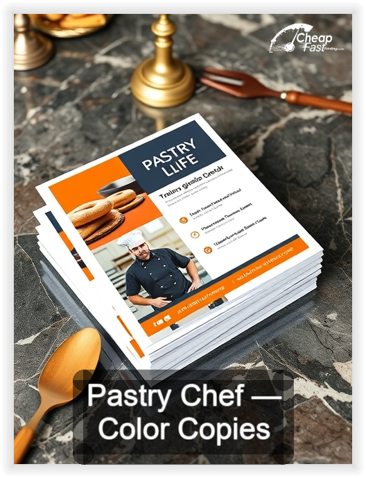 Pastry Chef business card design sample