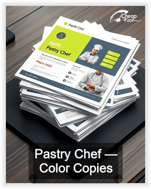 Pastry Chef business card design sample
