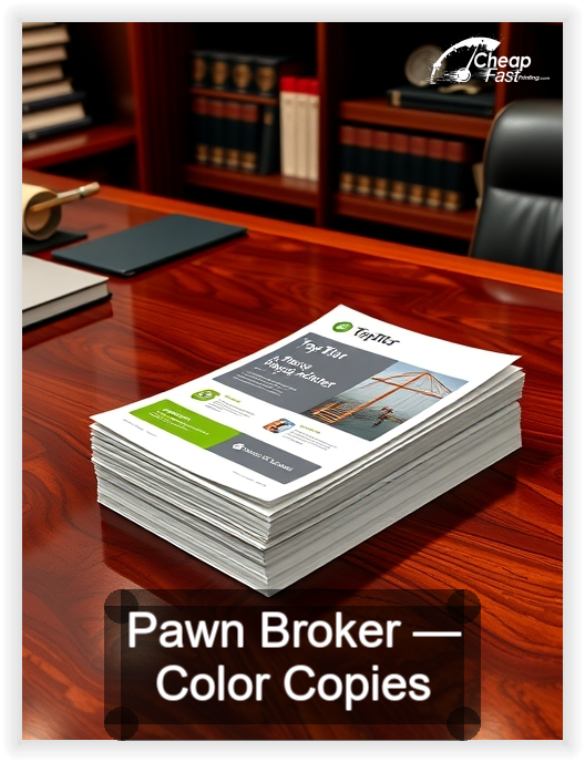 Pawn Broker business card design sample