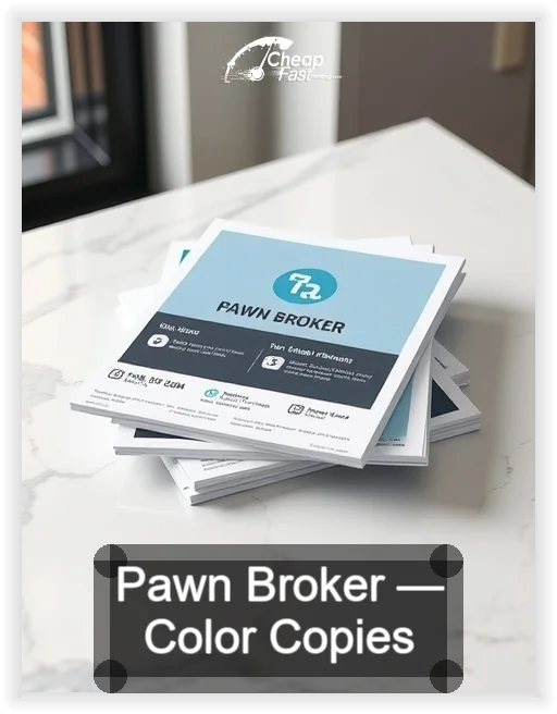 Pawn Broker business card design sample