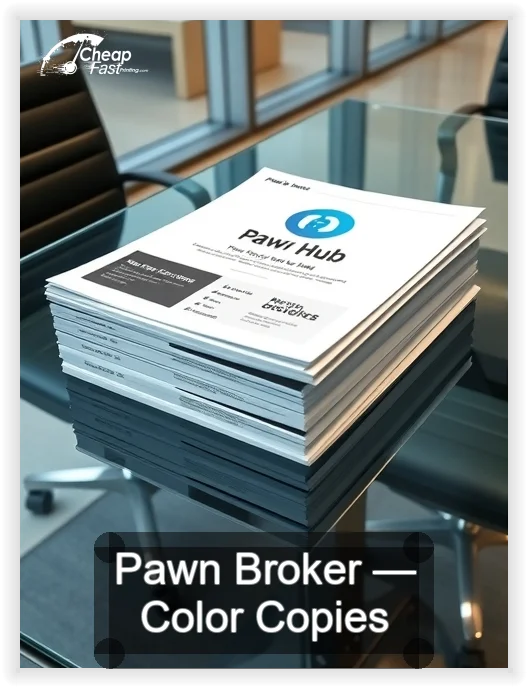 Pawn Broker business card design sample