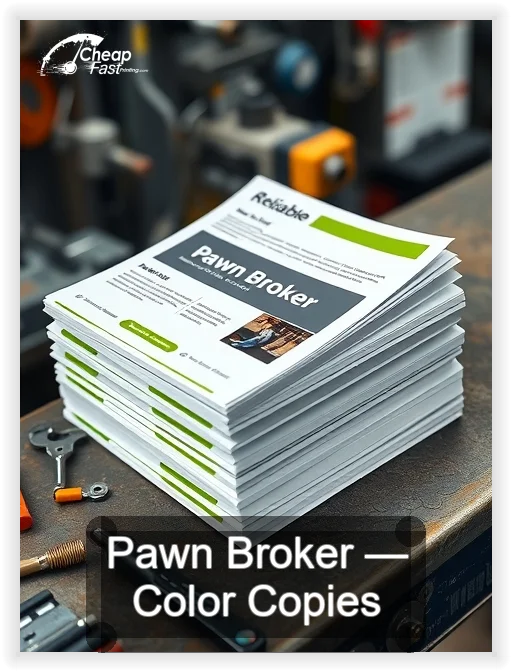 Pawn Broker business card design sample