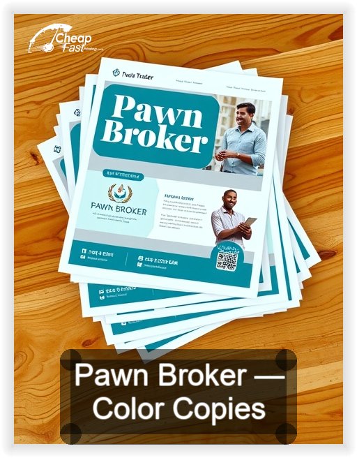 Pawn Broker business card design sample