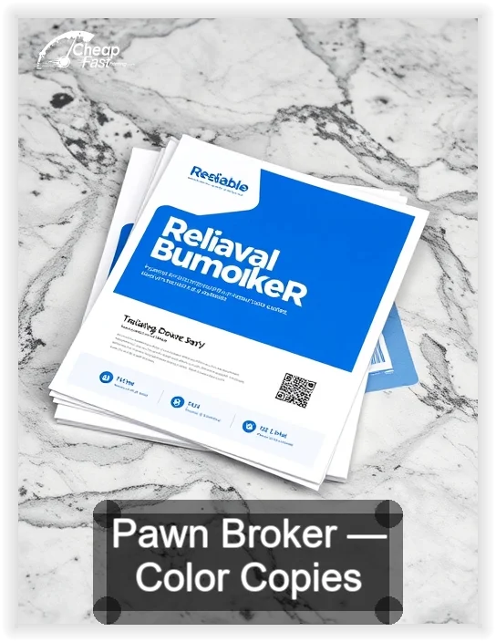 Pawn Broker business card design sample