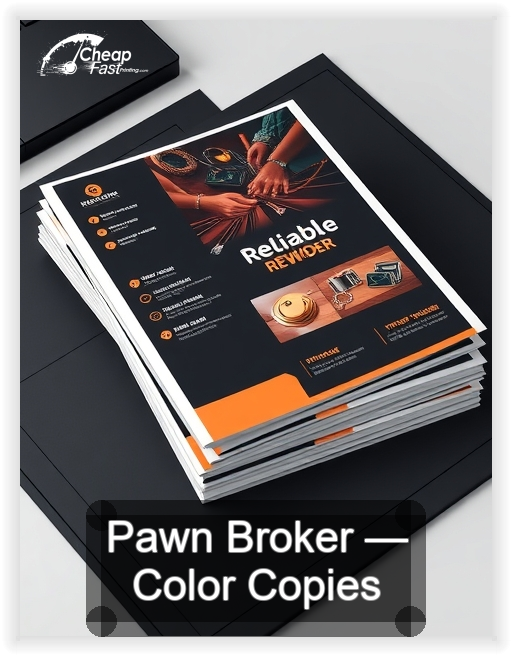 Pawn Broker business card design sample