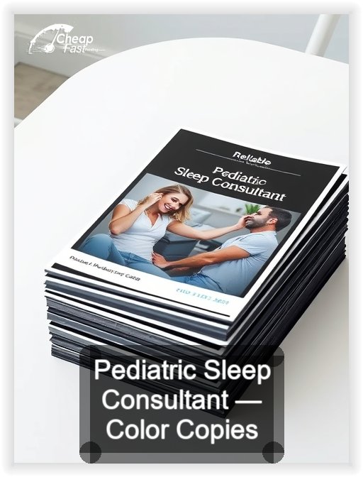 Pediatric Sleep Consultant business card design sample
