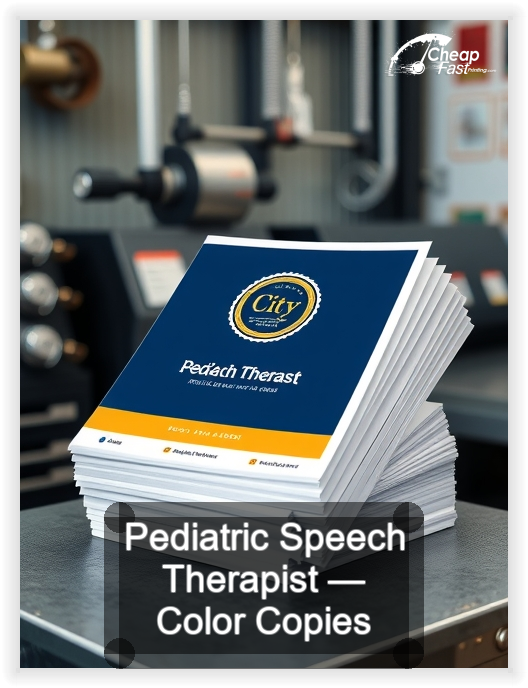 Pediatric Speech Therapist business card design sample