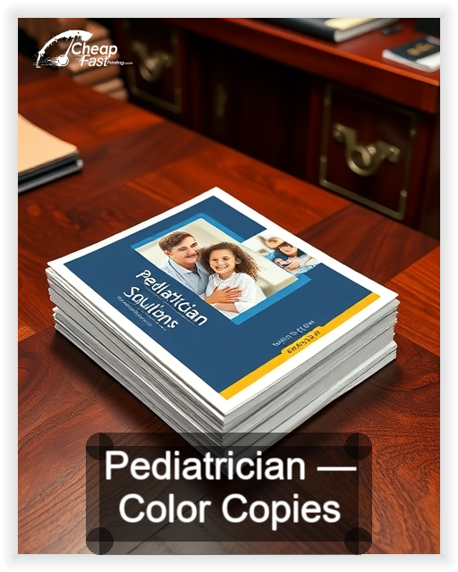 Pediatrician business card design sample
