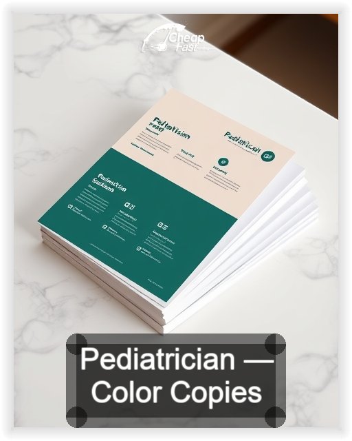Pediatrician business card design sample