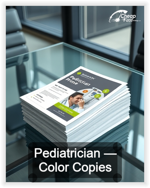 Pediatrician business card design sample