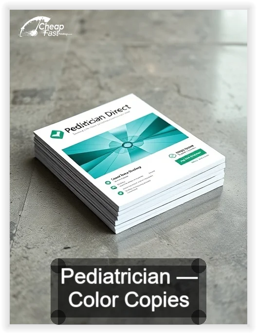 Pediatrician business card design sample