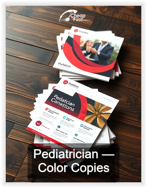 Pediatrician business card design sample