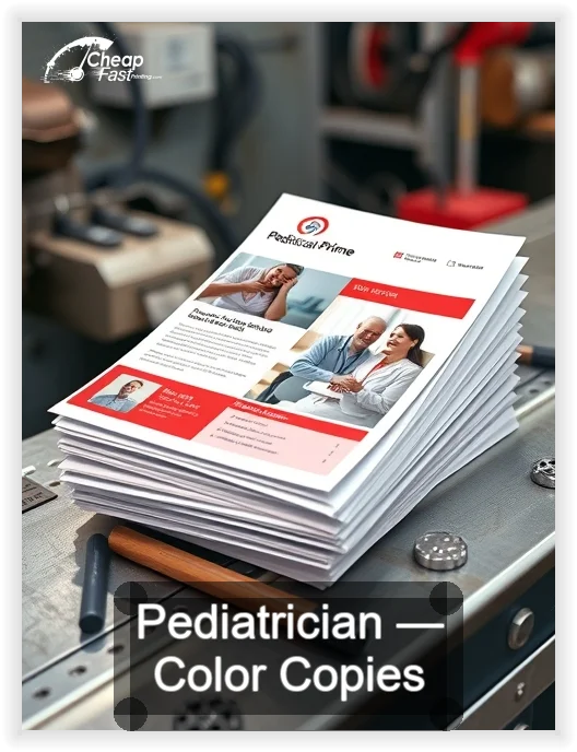 Pediatrician business card design sample
