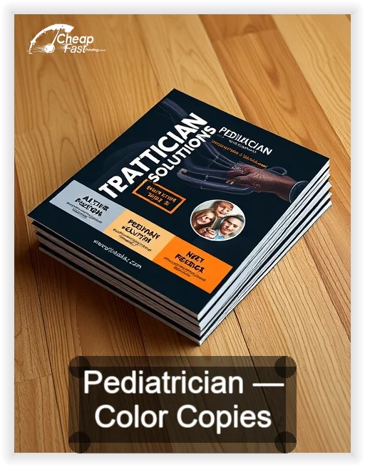 Pediatrician business card design sample