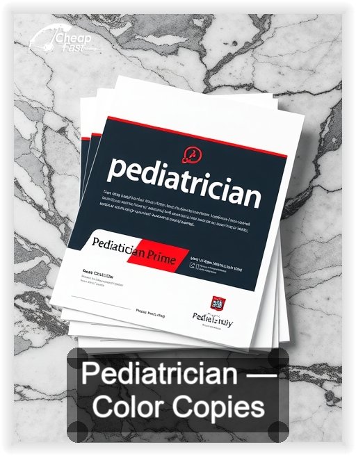 Pediatrician business card design sample