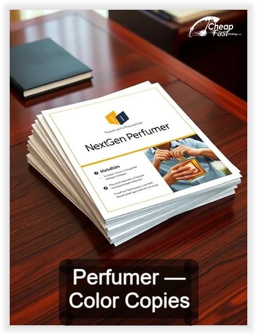 Perfumer business card design sample