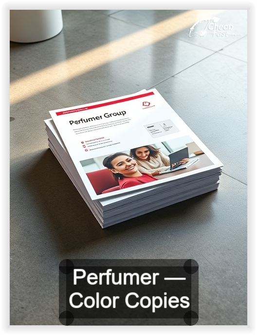 Perfumer business card design sample