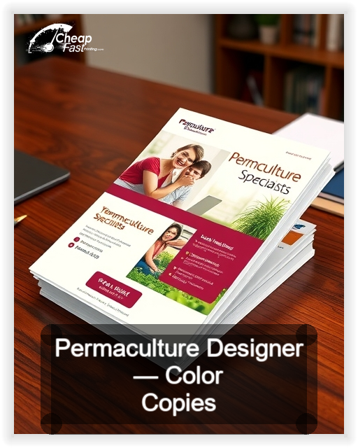 Permaculture Designer business card design sample