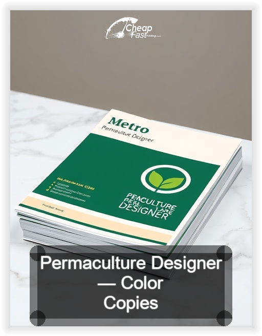 Permaculture Designer business card design sample