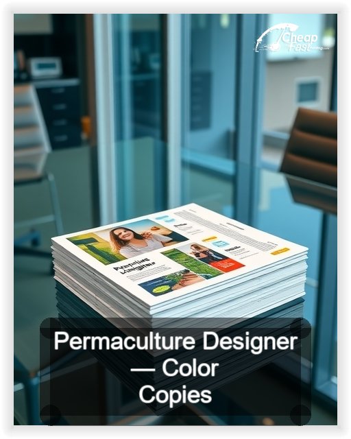 Permaculture Designer business card design sample