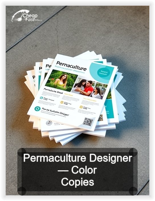 Permaculture Designer business card design sample