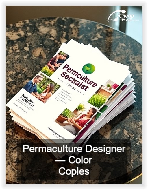 Permaculture Designer business card design sample