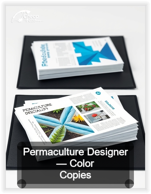 Permaculture Designer business card design sample
