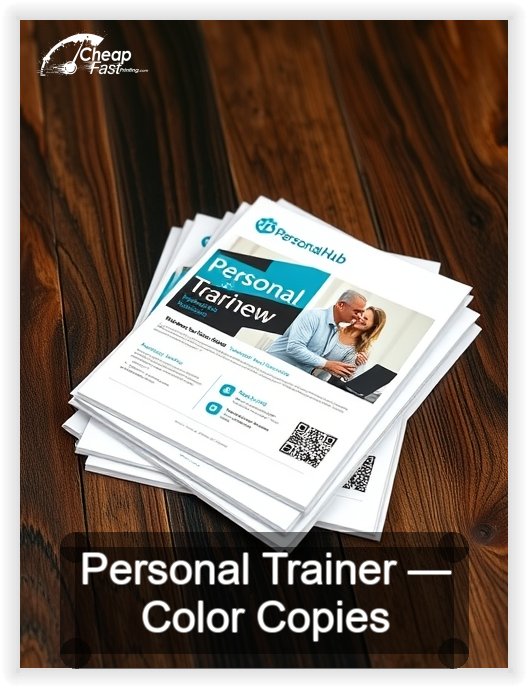 Personal Trainer business card design sample
