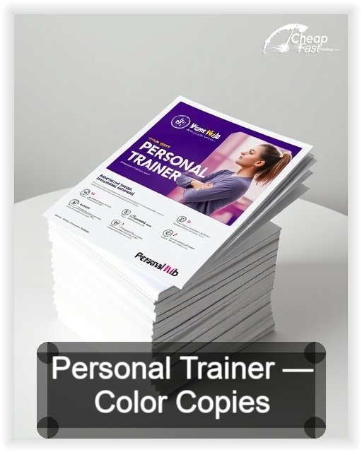 Personal Trainer business card design sample