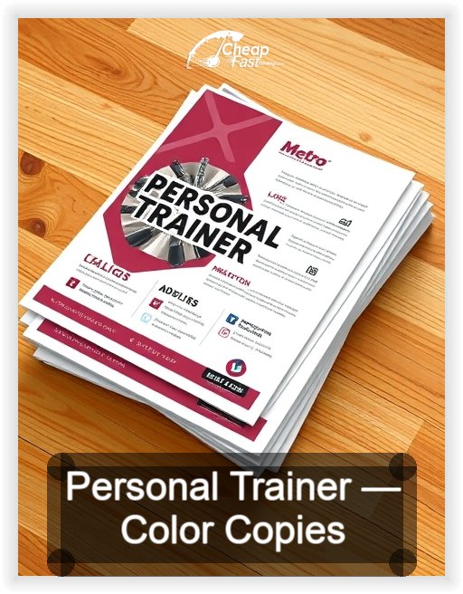Personal Trainer business card design sample