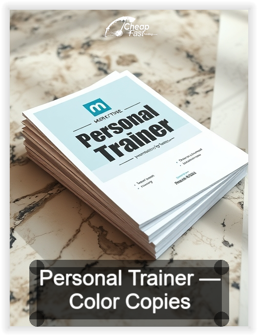 Personal Trainer business card design sample