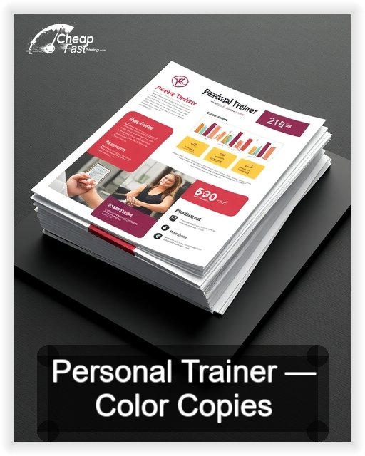 Personal Trainer business card design sample