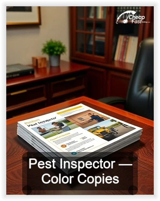 Pest Inspector business card design sample
