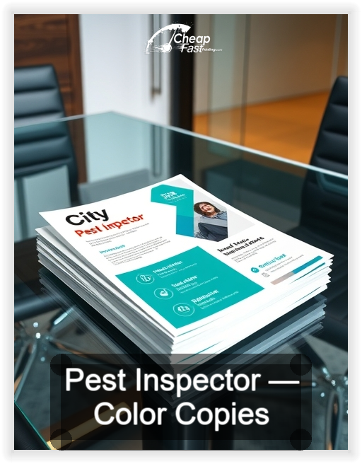 Pest Inspector business card design sample