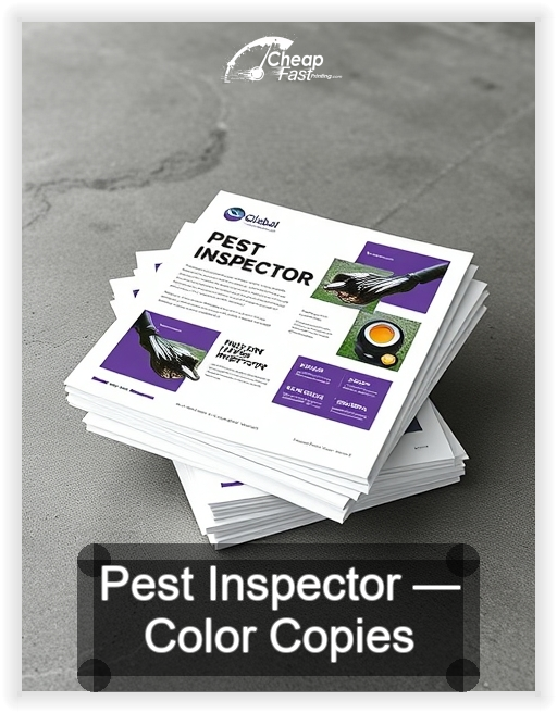 Pest Inspector business card design sample