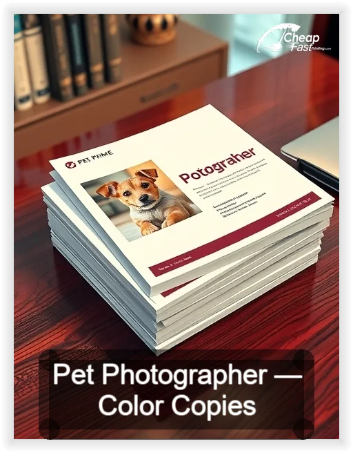 Pet Photographer business card design sample