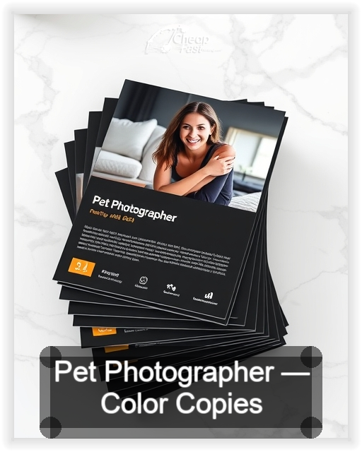 Pet Photographer business card design sample