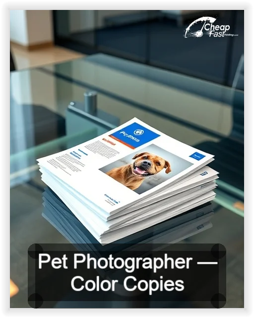Pet Photographer business card design sample