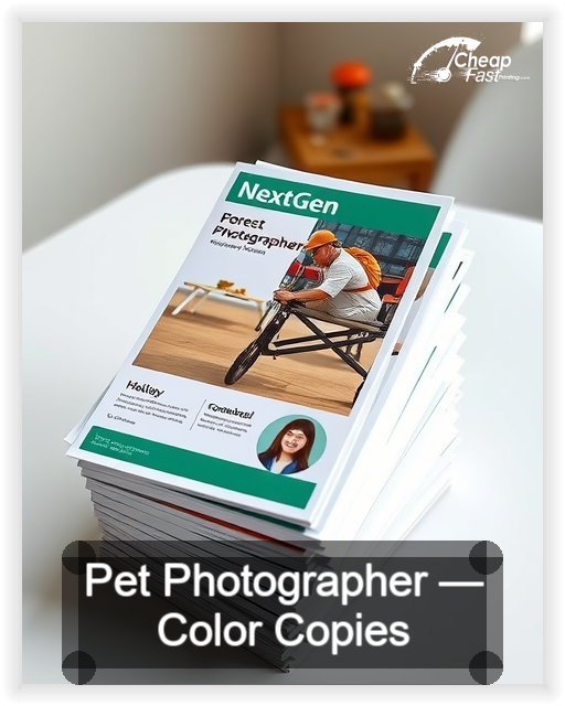 Pet Photographer business card design sample