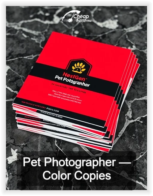 Pet Photographer business card design sample