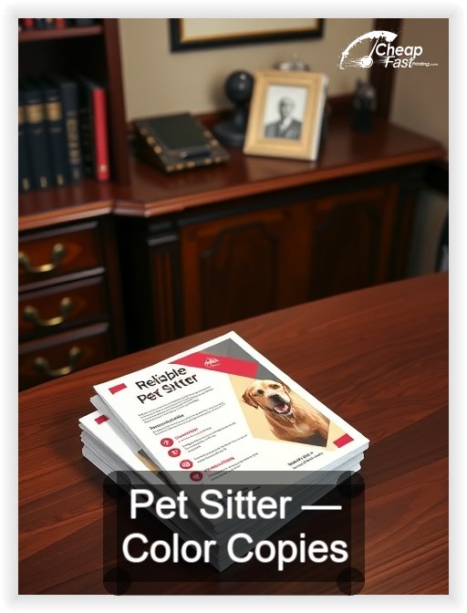 Pet Sitter business card design sample