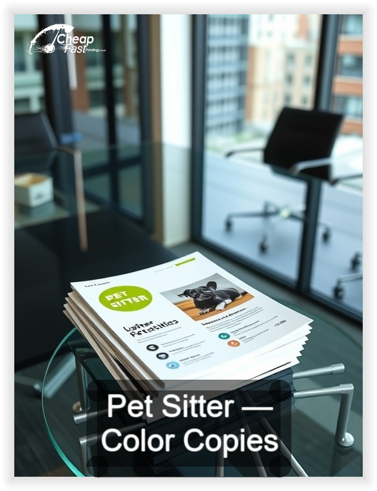 Pet Sitter business card design sample