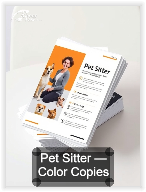 Pet Sitter business card design sample