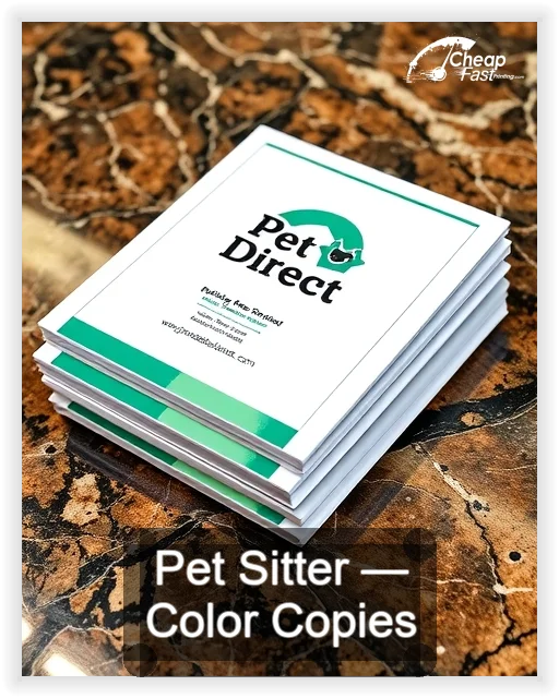 Pet Sitter business card design sample