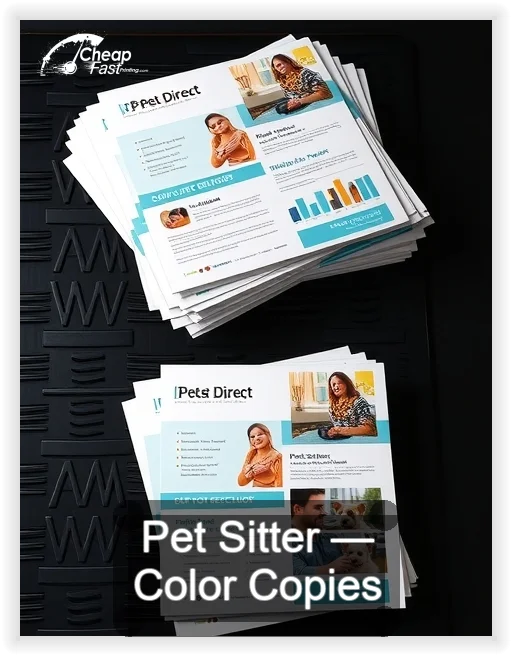 Pet Sitter business card design sample