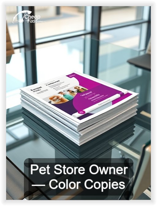 Pet Store Owner business card design sample