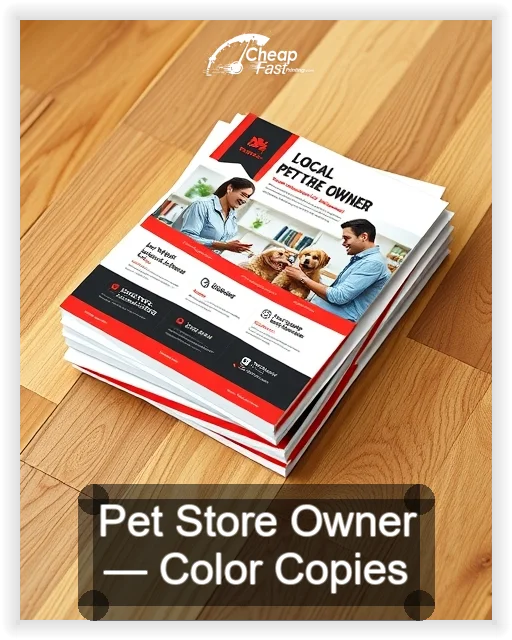 Pet Store Owner business card design sample