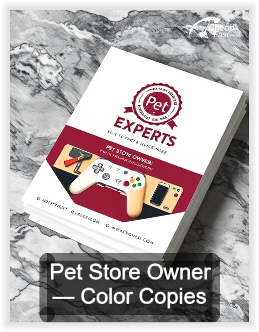 Pet Store Owner business card design sample