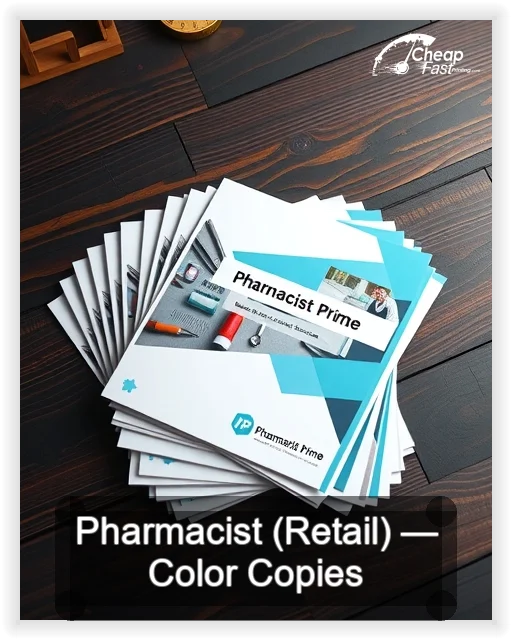 Pharmacist Retail business card design sample
